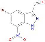 1H-Indazole-3-carboxaldehyde, 5-bromo-7-nitro-