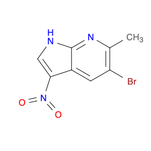 1H-Pyrrolo[2,3-b]pyridine, 5-bromo-6-methyl-3-nitro-