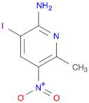 2-Pyridinamine, 3-iodo-6-methyl-5-nitro-