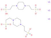 1,4-Piperazinediethanesulfonic acid, sodium salt (2:3)