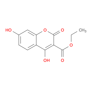 2H-1-Benzopyran-3-carboxylic acid, 4,7-dihydroxy-2-oxo-, ethyl ester