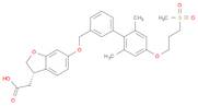 3-Benzofuranacetic acid, 6-[[2',6'-dimethyl-4'-[3-(methylsulfonyl)propoxy][1,1'-biphenyl]-3-yl]met…