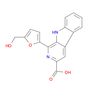 9H-Pyrido[3,4-b]indole-3-carboxylic acid, 1-[5-(hydroxymethyl)-2-furanyl]-