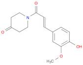 4-Piperidinone, 1-[(2E)-3-(4-hydroxy-3-methoxyphenyl)-1-oxo-2-propen-1-yl]-