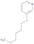 Pyridine, 3-(hexylthio)-