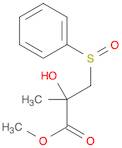 Propanoic acid, 2-hydroxy-2-methyl-3-(phenylsulfinyl)-, methyl ester