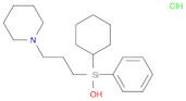 Silanol, 1-cyclohexyl-1-phenyl-1-[3-(1-piperidinyl)propyl]-, hydrochloride (1:1)