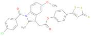 1H-Indole-3-acetic acid, 1-(4-chlorobenzoyl)-5-methoxy-2-methyl-, 4-(3-thioxo-3H-1,2-dithiol-5-yl)…