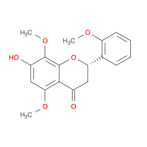 4H-1-Benzopyran-4-one, 2,3-dihydro-7-hydroxy-5,8-dimethoxy-2-(2-methoxyphenyl)-, (2S)-