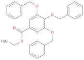 Benzoic acid, 3,4,5-tris(phenylmethoxy)-, ethyl ester