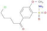 Benzenesulfonamide, 5-(5-chloro-1-oxopentyl)-2-methoxy-