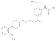 Urea, N-[5-[5-[4-(2-methoxyphenyl)-1-piperazinyl]-1-oxopentyl]-2-(methylsulfinyl)phenyl]-