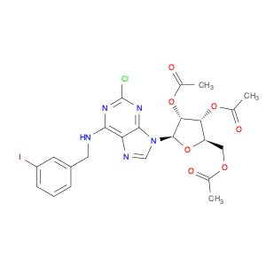 Adenosine, 2-chloro-N-[(3-iodophenyl)methyl]-, 2',3',5'-triacetate