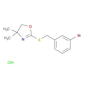 Oxazole, 2-[[(3-bromophenyl)methyl]thio]-4,5-dihydro-4,4-dimethyl-, hydrochloride (1:1)