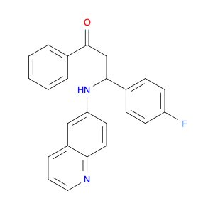 1-Propanone, 3-(4-fluorophenyl)-1-phenyl-3-(6-quinolinylamino)-