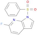 1H-Pyrrolo[2,3-b]pyridine, 6-fluoro-1-(phenylsulfonyl)-