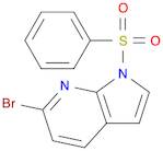 1H-Pyrrolo[2,3-b]pyridine, 6-bromo-1-(phenylsulfonyl)-