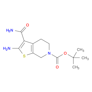 Thieno[2,3-c]pyridine-6(5H)-carboxylic acid, 2-amino-3-(aminocarbonyl)-4,7-dihydro-, 1,1-dimethyle…