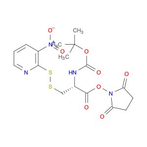 L-Alanine, N-[(1,1-dimethylethoxy)carbonyl]-3-[(3-nitro-2-pyridinyl)dithio]-, 2,5-dioxo-1-pyrrolid…