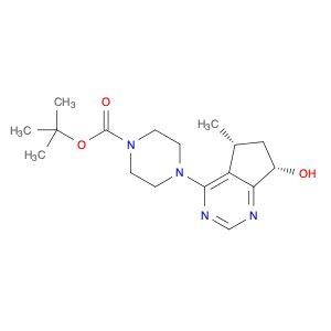 tert-butyl 4-((5R,7S)-7-hydroxy-5-Methyl-6,7-dihydro-5H-cyclopenta[d]pyriMidin-4-yl)piperazine-1-c…