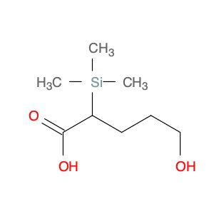 Pentanoic acid, 5-hydroxy-2-(trimethylsilyl)-