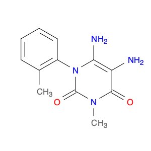 2,4(1H,3H)-Pyrimidinedione, 5,6-diamino-3-methyl-1-(2-methylphenyl)-