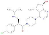 1-Propanone, 2-(4-chlorophenyl)-1-[4-[(5R,7R)-6,7-dihydro-7-hydroxy-5-methyl-5H-cyclopentapyrimi...