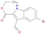 1H-Indole-2-carboxylic acid, 5-bromo-3-formyl-, ethyl ester