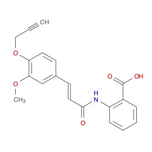 Benzoic acid, 2-[[(2E)-3-[3-methoxy-4-(2-propyn-1-yloxy)phenyl]-1-oxo-2-propen-1-yl]amino]-