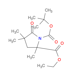 1,2-Pyrrolidinedicarboxylic acid, 2,4,4-trimethyl-5-oxo-, 1-(1,1-dimethylethyl) 2-ethyl ester