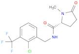 2-Pyrrolidinecarboxamide, N-[[2-chloro-3-(trifluoromethyl)phenyl]methyl]-1-methyl-5-oxo-, (2R)-