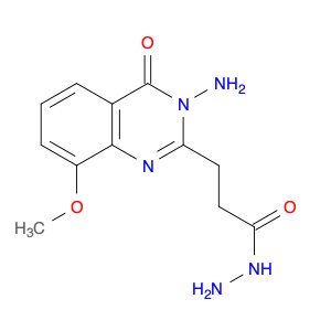 2-Quinazolinepropanoic acid, 3-amino-3,4-dihydro-8-methoxy-4-oxo-, hydrazide