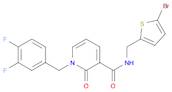 3-PyridinecarboxaMide, N-[(5-broMo-2-thienyl)Methyl]-1-[(3,4-difluorophenyl)Methyl]-1,2-dihydro-...