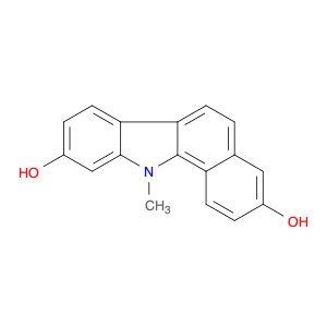 11H-Benzo[a]carbazole-3,9-diol, 11-methyl-