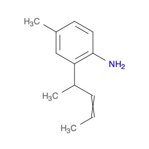 Benzenamine, 4-methyl-2-(1-methyl-2-buten-1-yl)-