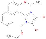 1H-Imidazole, 4,5-dibromo-1-(ethoxymethyl)-2-(2-ethoxy-1-naphthalenyl)-