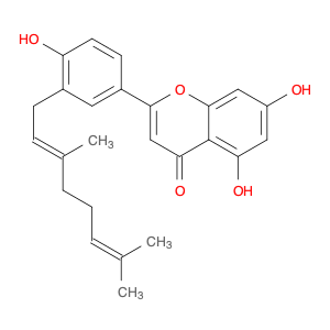 4H-1-Benzopyran-4-one, 2-[3-[(2E)-3,7-dimethyl-2,6-octadien-1-yl]-4-hydroxyphenyl]-5,7-dihydroxy-