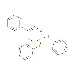 4H-1,5,2-Oxathiazine, 3-phenyl-6,6-bis(phenylthio)-