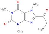 1H-Purine-2,6-dione, 3,7-dihydro-1,3,7-trimethyl-8-(1-oxopropyl)-