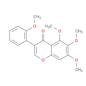 4H-1-Benzopyran-4-one, 5,6,7-trimethoxy-3-(2-methoxyphenyl)-