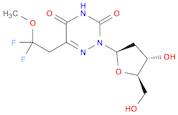 1,2,4-Triazine-3,5(2H,4H)-dione,2-(2-deoxy-b-D-erythro-pentofuranosyl)-6-(2,2-difluoro-2-methoxyet…