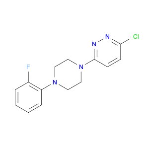 Pyridazine, 3-chloro-6-[4-(2-fluorophenyl)-1-piperazinyl]-