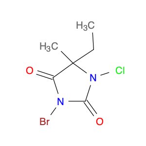 2,4-Imidazolidinedione, 3-bromo-1-chloro-5-ethyl-5-methyl-