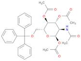 α-D-Glucopyranose, 2-(acetylamino)-2-deoxy-6-O-(triphenylmethyl)-, 1,3,4-triacetate