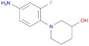 3-Piperidinol, 1-(4-amino-2-fluorophenyl)-