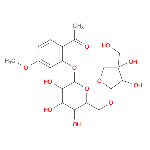 Ethanone, 1-[2-[(6-O-D-apio-β-D-furanosyl-β-D-glucopyranosyl)oxy]-4-methoxyphenyl]-