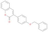 2H-1-Benzopyran-2-one, 3-[4-(phenylmethoxy)phenyl]-