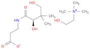 β-Alanine, N-(2,4-dihydroxy-3,3-dimethyl-1-oxobutyl)-, ion(1-), (R)-, 2-hydroxy-N,N,N-trimethyleth…