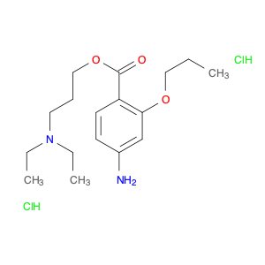 Benzoic acid, 4-amino-2-propoxy-, 3-(diethylamino)propyl ester, hydrochloride (1:2)