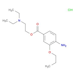 Benzoic acid, 4-amino-3-propoxy-, 2-(diethylamino)ethyl ester, hydrochloride (1:1)